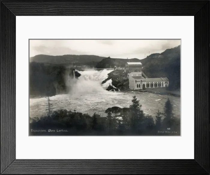 Framed Print : View of Ovre Lerfoss, near Trondheim, Norway Framed Print : View of Ovre Lerfoss, near Trondheim, Norway