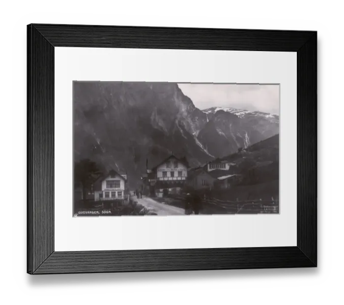 Framed Print : Viking Hotel and Cafe, Gudvangen, Sogn, Norway Framed Print : Viking Hotel and Cafe, Gudvangen, Sogn, Norway