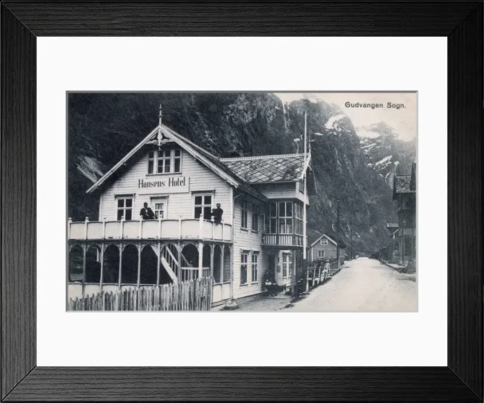 Framed Print : Hansens Hotel, Gudvangen, Sogn, Norway Framed Print : Hansens Hotel, Gudvangen, Sogn, Norway