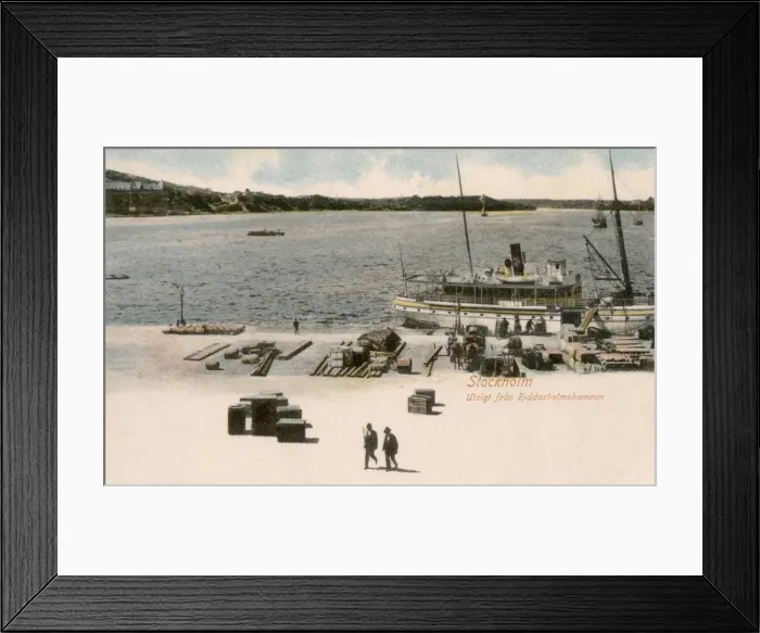 Framed Print : View of Riddarsholm Harbour, Stockholm, Sweden Framed Print : View of Riddarsholm Harbour, Stockholm, Sweden
