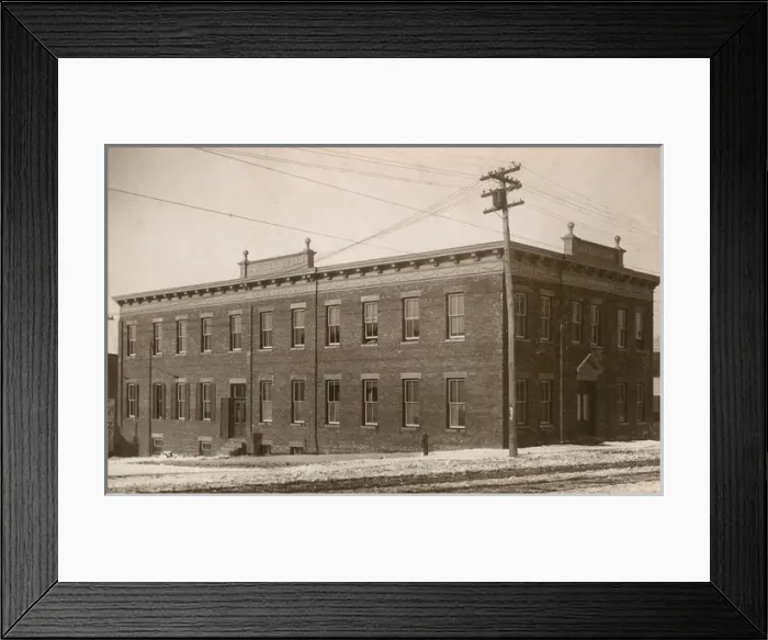 Framed Print : Sutter Bros works, Swiss Embroidery, USA Framed Print : Sutter Bros works, Swiss Embroidery, USA