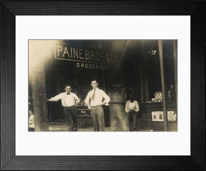 Framed Print : Paine Bros & Co, Groceries, USA Framed Print : Paine Bros & Co, Groceries, USA