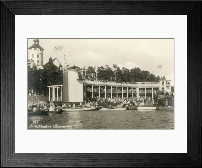Framed Print : Saltsjobadens bathing resort, Stockholm, Sweden