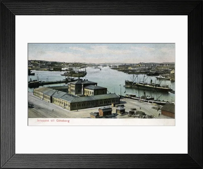 Framed Print : Customs House and docks, Gothenburg (Goteborg), Sweden Framed Print : Customs House and docks, Gothenburg (Goteborg), Sweden