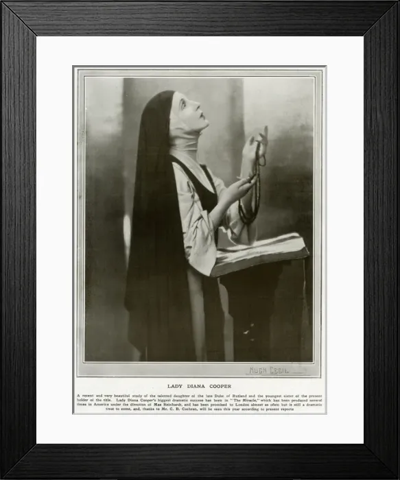 Framed Print : Lady Diana Cooper Framed Print : Lady Diana Cooper