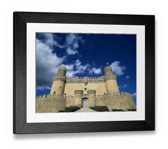 Framed Print : Spain. Manzanares El Real. New Castle of Manzanares el Framed Print : Spain. Manzanares El Real. New Castle of Manzanares el