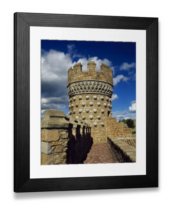 Framed Print : Spain. Manzanares El Real. New Castle of Manzanares el Framed Print : Spain. Manzanares El Real. New Castle of Manzanares el