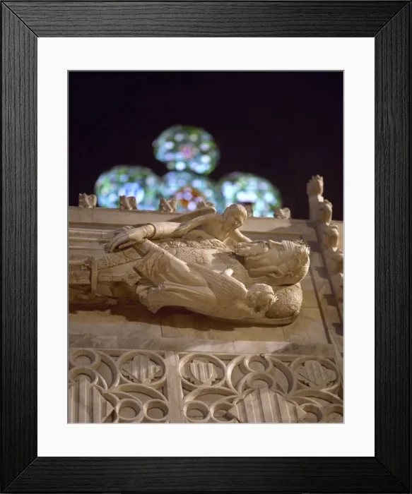 Framed Print : Tomb of Alfonso II of Aragon called the Chaste Framed Print : Tomb of Alfonso II of Aragon called the Chaste