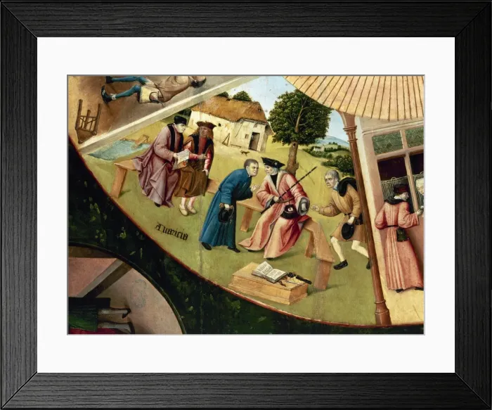 Framed Print : Table of the Seven Deadly Sins by Hieronymus Bosch