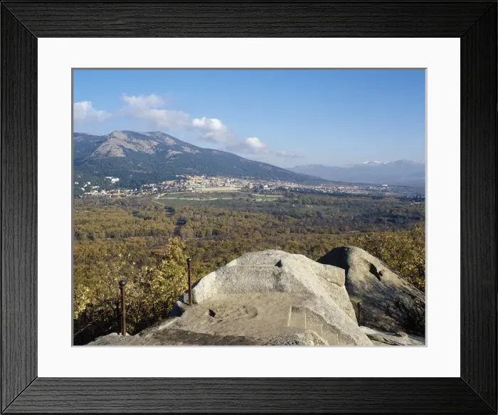 Framed Print : Spain. Community of Madrid. Panorama of San Lorenzo de El Framed Print : Spain. Community of Madrid. Panorama of San Lorenzo de El