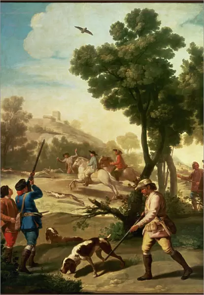 Hunting Party, 1775, by Francisco de Goya