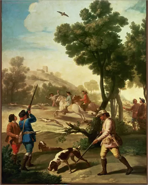 Hunting Party, 1775, by Francisco de Goya