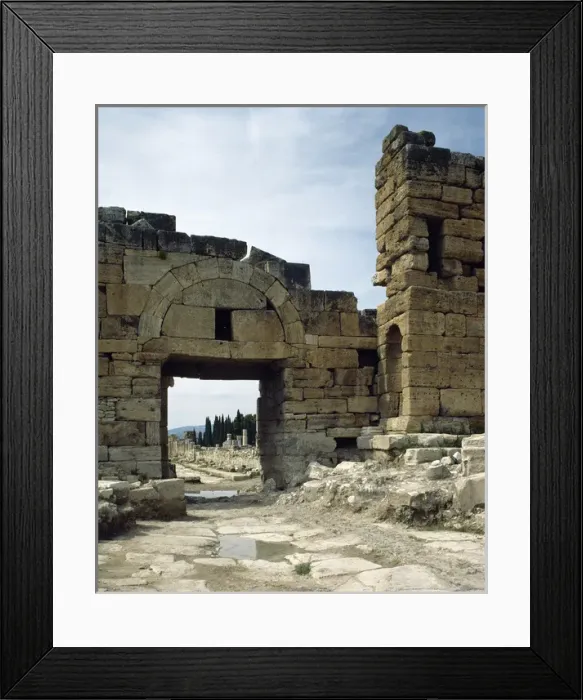Framed Print : Turkey. Old city of Hierapolis. North Byzantine Gate. 4th Framed Print : Turkey. Old city of Hierapolis. North Byzantine Gate. 4th