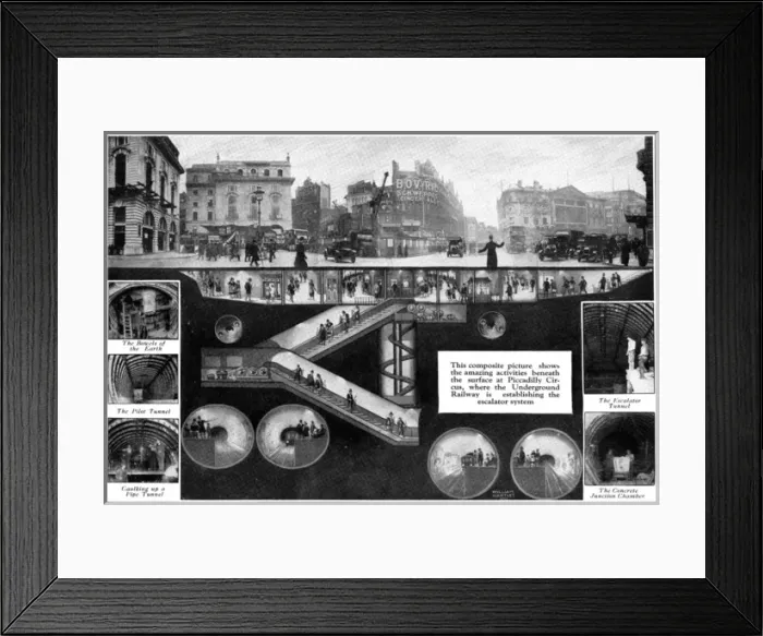 Framed Print : Piccadilly Circus - Above and Below Framed Print : Piccadilly Circus - Above and Below