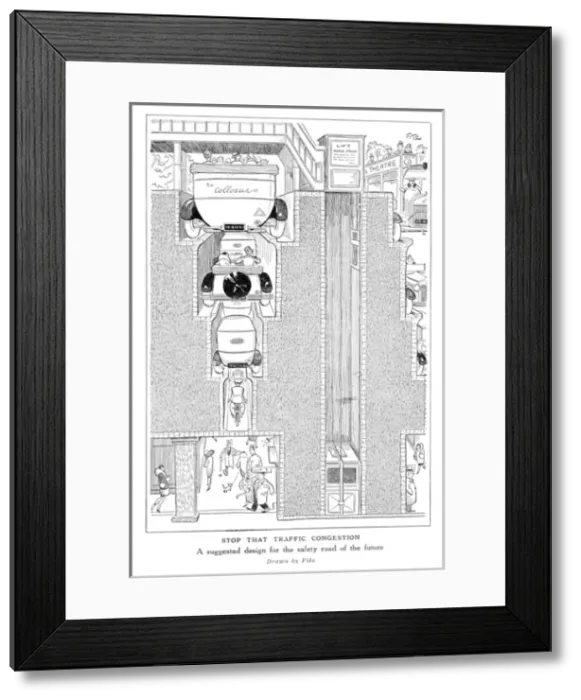 Framed Print : Stop that traffic congestion by Fitz Framed Print : Stop that traffic congestion by Fitz