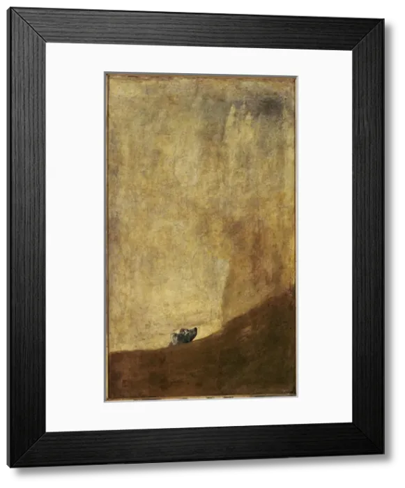 Framed Print : The drowning Dog, 1820-1823. by Francisco de Goya Framed Print : The drowning Dog, 1820-1823. by Francisco de Goya
