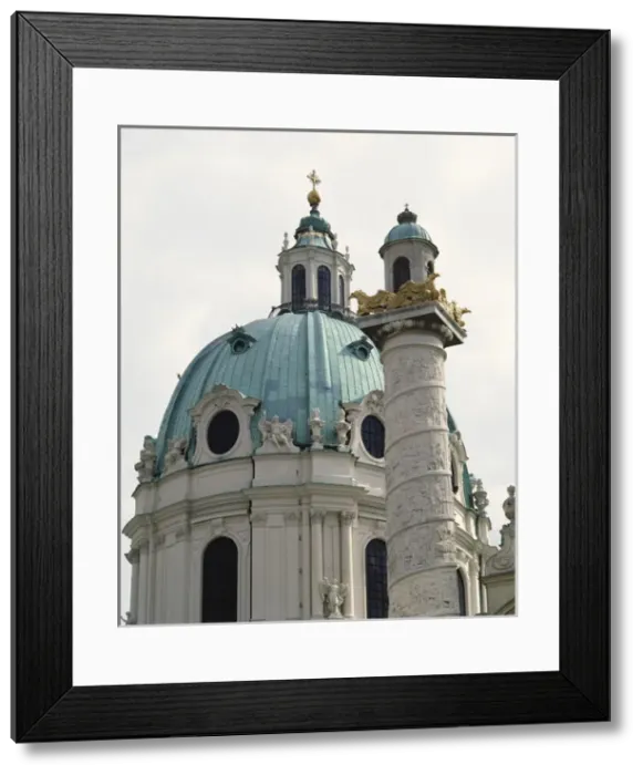 Framed Print : Austria. Vienna. Karlskirche (St. Charless Church) Framed Print : Austria. Vienna. Karlskirche (St. Charless Church)