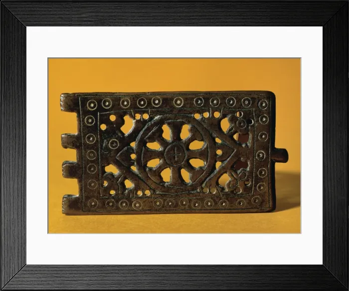 Framed Print : Visigothic buckle of copper. Probably from Burgos Framed Print : Visigothic buckle of copper. Probably from Burgos