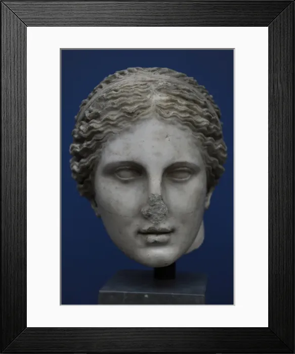 Framed Print : Cnidus Aphrodite. Marble sculpture. Roman copy of the 4th Framed Print : Cnidus Aphrodite. Marble sculpture. Roman copy of the 4th
