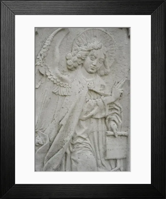 Framed Print : Relief depicting an angel Framed Print : Relief depicting an angel
