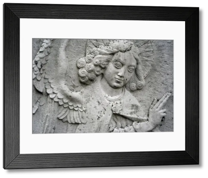 Framed Print : Relief depicting an angel Framed Print : Relief depicting an angel