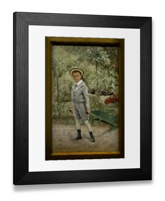 Framed Print : Boy with a Wheelbarrow, 1880, by Ernst Josephson Framed Print : Boy with a Wheelbarrow, 1880, by Ernst Josephson