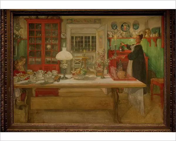 Getting Ready for a Game, 1901, by Carl Larsson