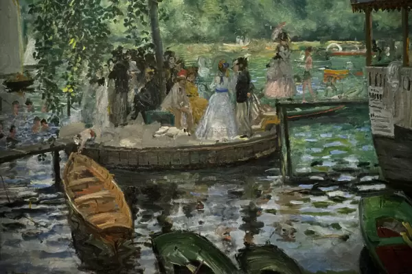 La Grenouillere, 1869, by Pierre-Auguste Renoir