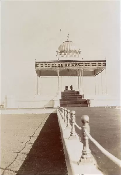 Thrones in pavilion, Coronation Durbar, Delhi, India