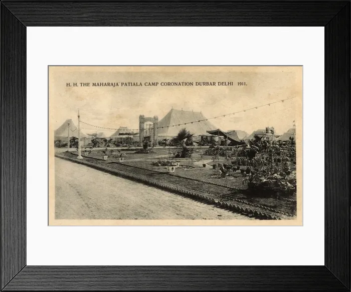 Framed Print : Maharaja Patiala Camp, Coronation Durbar, Delhi, India Framed Print : Maharaja Patiala Camp, Coronation Durbar, Delhi, India