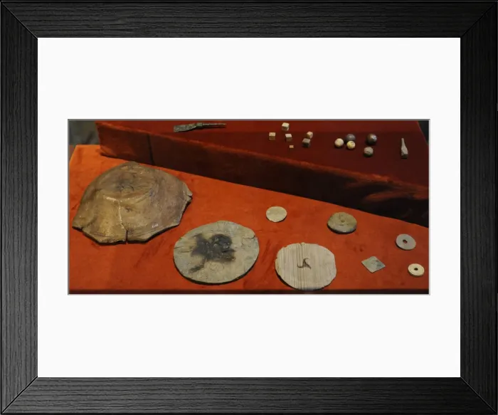 Framed Print : Medieval history. Scandinavia. Different objects with Framed Print : Medieval history. Scandinavia. Different objects with