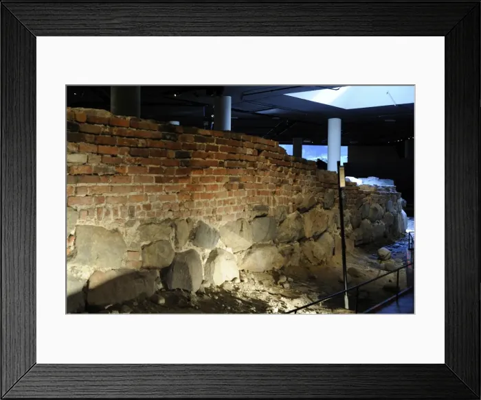 Framed Print : Section of the city walls, c. 1530. Stockholm Framed Print : Section of the city walls, c. 1530. Stockholm