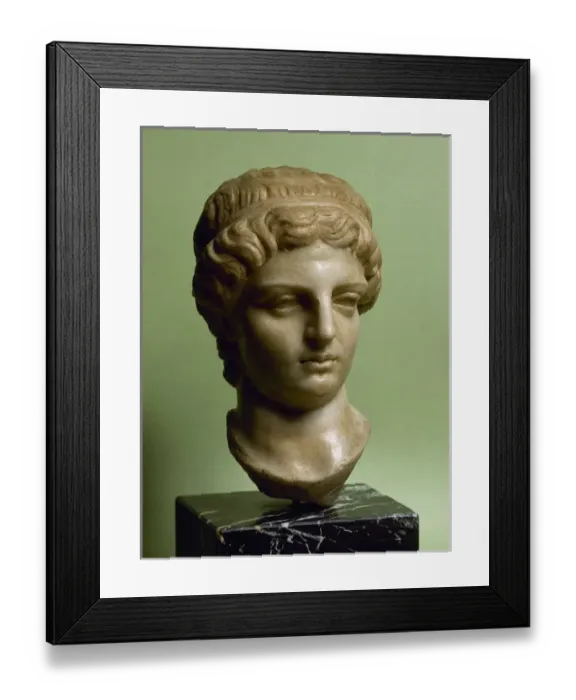 Framed Print : Roman art. Calahorras lady. Bust. 2nd century. From La Framed Print : Roman art. Calahorras lady. Bust. 2nd century. From La