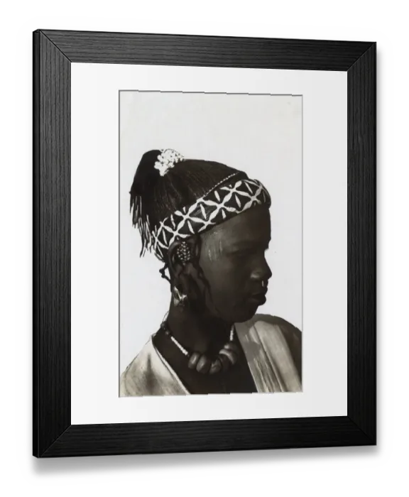 Framed Print : Burkina Faso (Upper Volta) Toucouleurs (Fula) Woman Framed Print : Burkina Faso (Upper Volta) Toucouleurs (Fula) Woman