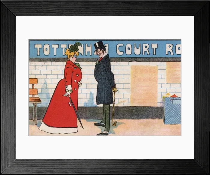 Framed Print : Platform of Tottenham Court Road Underground Station Framed Print : Platform of Tottenham Court Road Underground Station