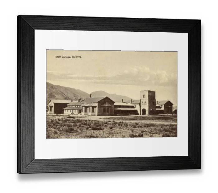 Framed Print : Military staff college, Quetta, Balochistan, British India Framed Print : Military staff college, Quetta, Balochistan, British India