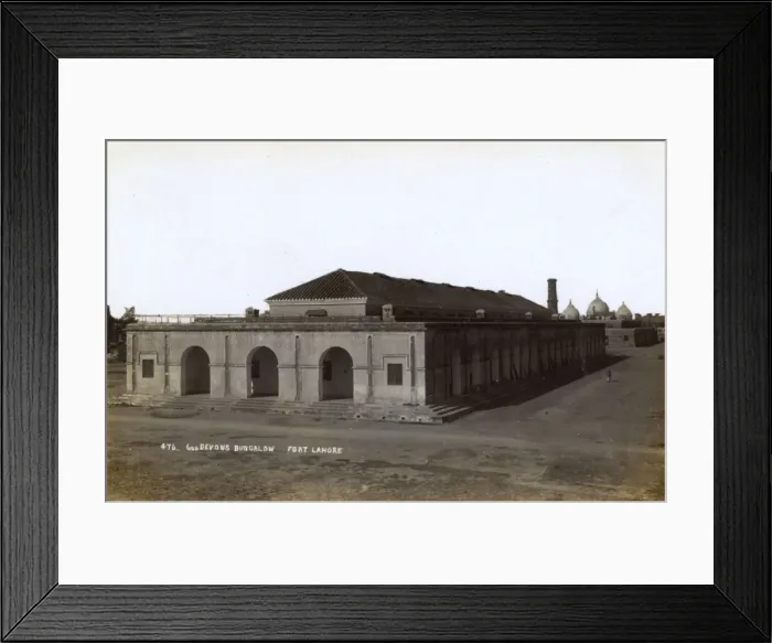 Framed Print : 6th Devons bungalow, Fort Lahore, Lahore, British India Framed Print : 6th Devons bungalow, Fort Lahore, Lahore, British India