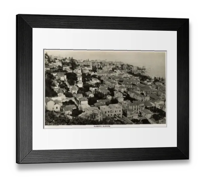 Framed Print : Panoramic View of a section of Algiers, Algeria Framed Print : Panoramic View of a section of Algiers, Algeria