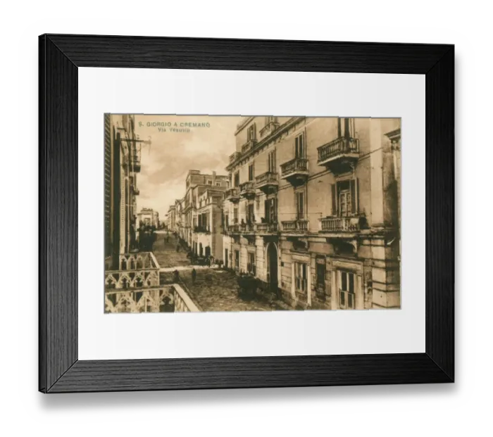 Framed Print : San Giorgio a Cremano - Naples, Italy - Via Vesuvio Framed Print : San Giorgio a Cremano - Naples, Italy - Via Vesuvio