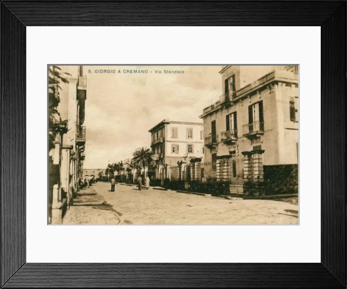 Framed Print : San Giorgio a Cremano - Naples, Italy - Via Stanziale Framed Print : San Giorgio a Cremano - Naples, Italy - Via Stanziale