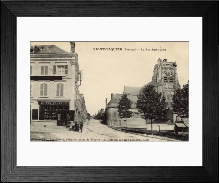 Framed Print : Saint-Riquier, Somme, Northern France - La Rue Jean Framed Print : Saint-Riquier, Somme, Northern France - La Rue Jean