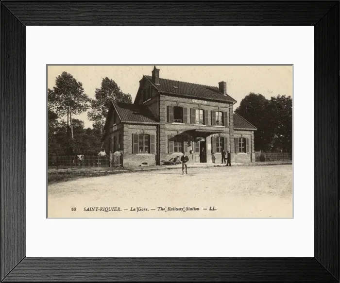 Framed Print : Saint-Riquier, Somme, Northern France - The Railway Station Framed Print : Saint-Riquier, Somme, Northern France - The Railway Station