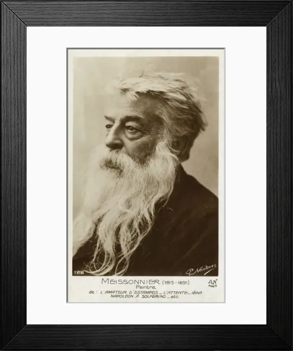 Framed Print : French Classicist painter Jean-Louis Ernest Meissonier Framed Print : French Classicist painter Jean-Louis Ernest Meissonier