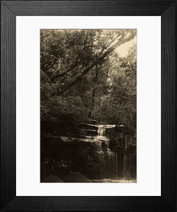 Framed Print : Australia - A waterfall into Berowra Creek at Berowra Ferry Framed Print : Australia - A waterfall into Berowra Creek at Berowra Ferry