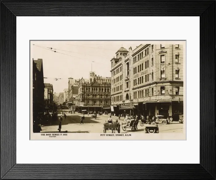 Framed Print : Pitt street, Sydney, New South Wales, Australia Framed Print : Pitt street, Sydney, New South Wales, Australia