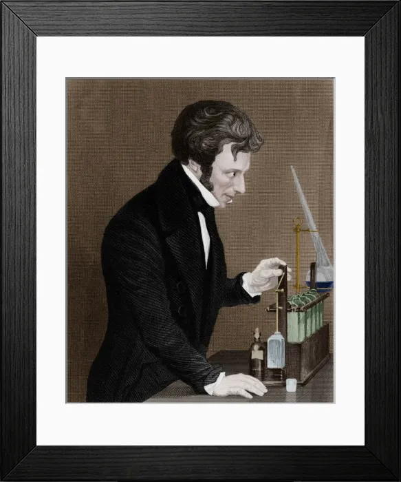 Framed Print : Michael Faraday - English scientist Framed Print : Michael Faraday - English scientist