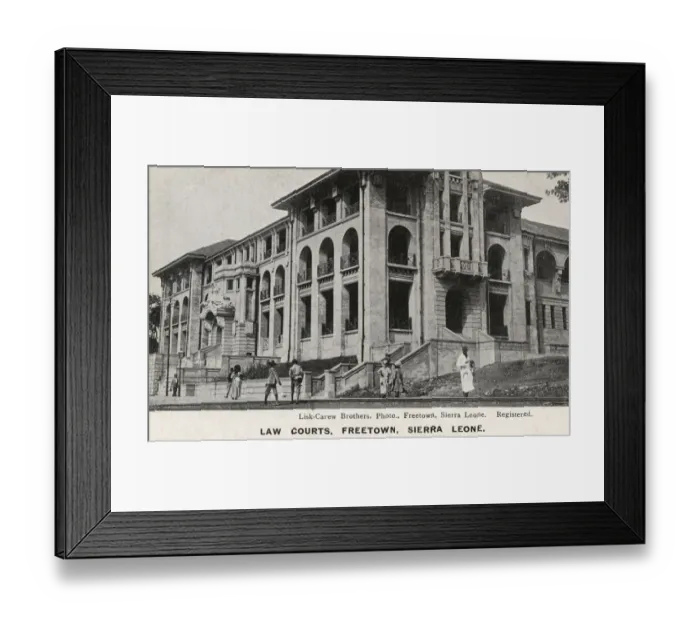 Framed Print : Law Courts, Freetown, Sierra Leone, West Africa Framed Print : Law Courts, Freetown, Sierra Leone, West Africa