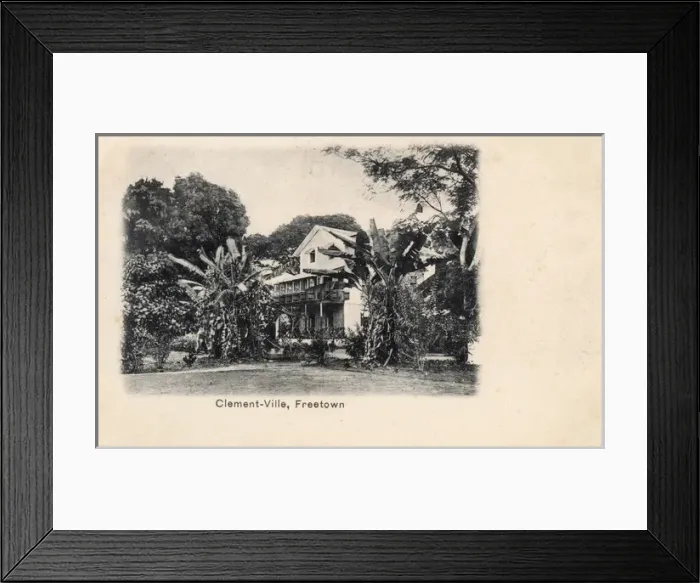 Framed Print : Clement-Ville mansion, Freetown, Sierra Leone, West Africa Framed Print : Clement-Ville mansion, Freetown, Sierra Leone, West Africa