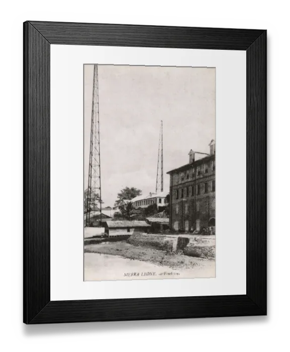 Framed Print : Radio masts, Freetown, Sierra Leone, West Africa Framed Print : Radio masts, Freetown, Sierra Leone, West Africa