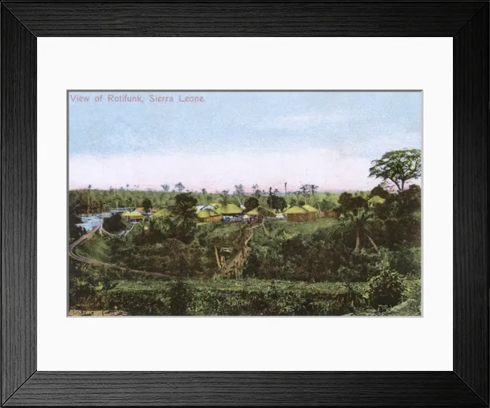 Framed Print : View of Rotifunk, Sierra Leone, West Africa Framed Print : View of Rotifunk, Sierra Leone, West Africa